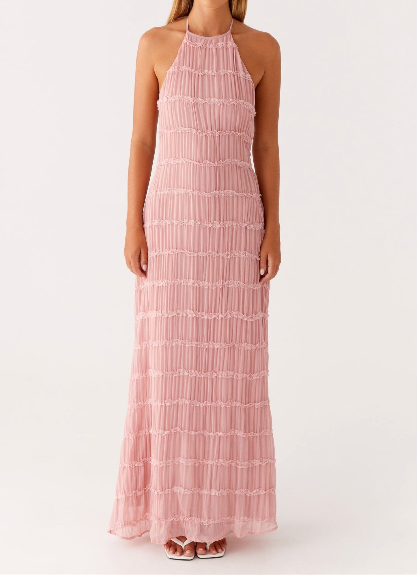 Joline | Elegant Halter Maxi Dress