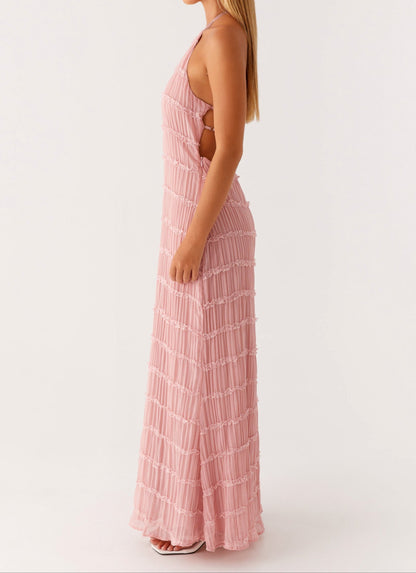 Joline | Elegant Halter Maxi Dress