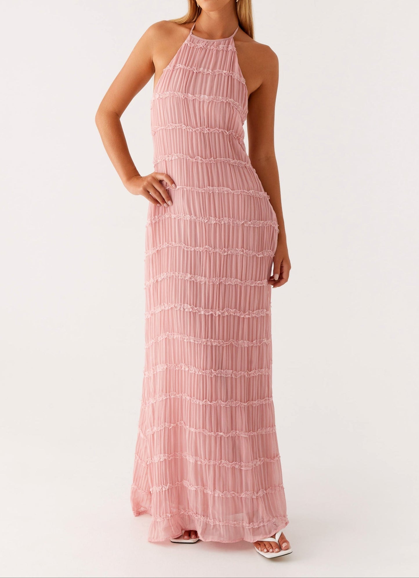 Joline | Elegant Halter Maxi Dress