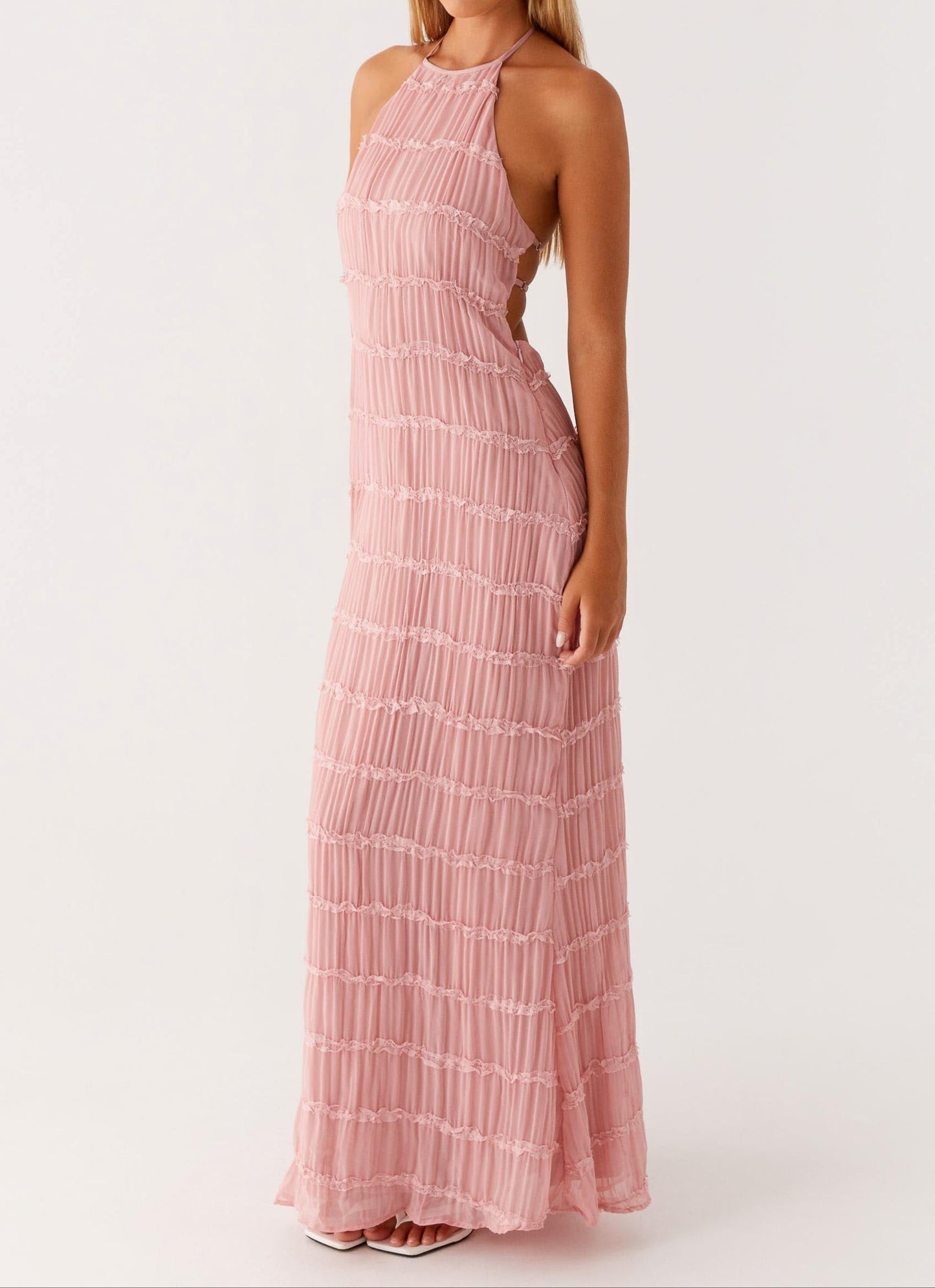 Joline | Elegant Halter Maxi Dress