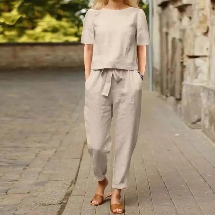 Lillian | Vintage Relaxed Cotton Blend Matching Set