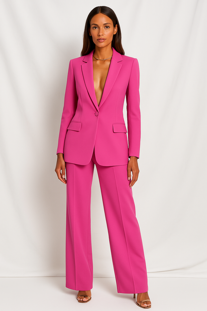 Marcellaine | Tailored Blazer and Straight-Leg Trouser Set