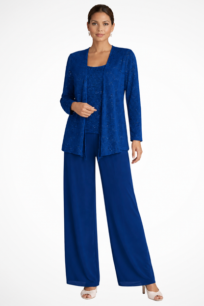 Sequin three-piece set, alternate angle