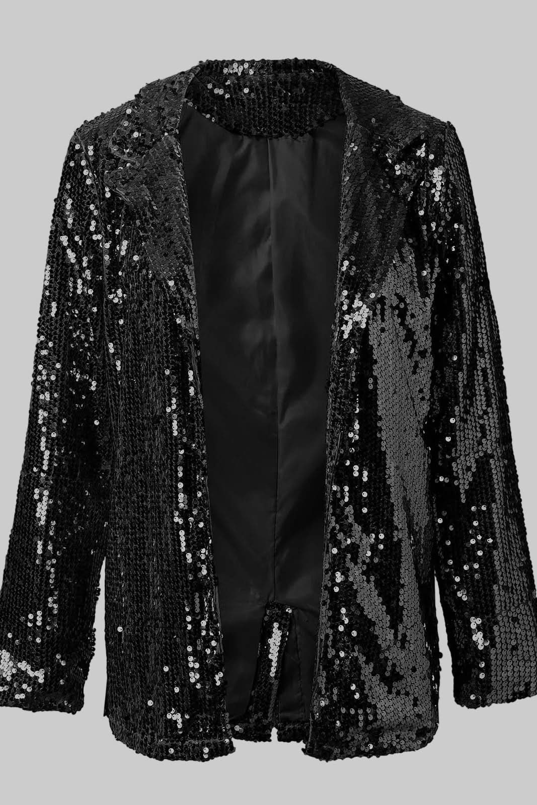 Solveig women's tailored sequin blazer