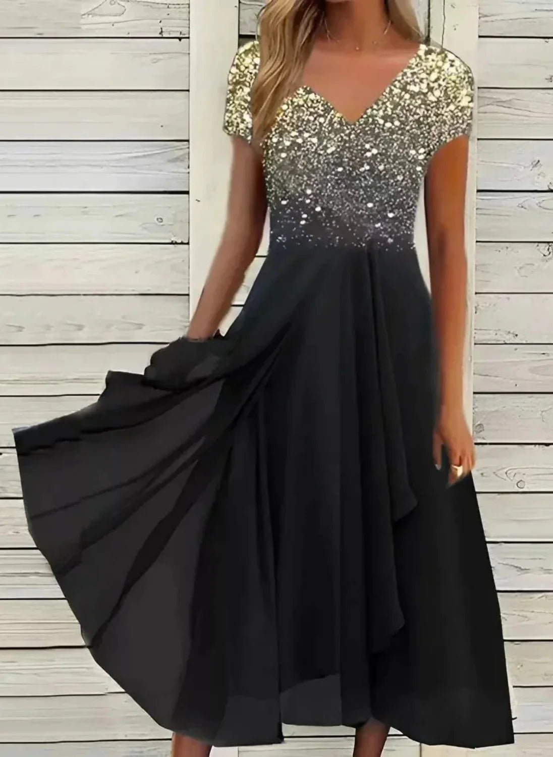 Georgia | Chic Cocktail Dress in Stretch Fabric