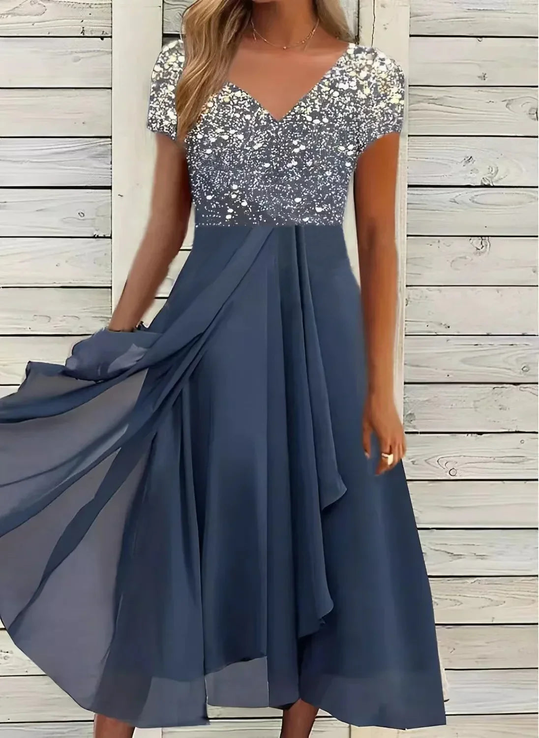Cocktail dress side view