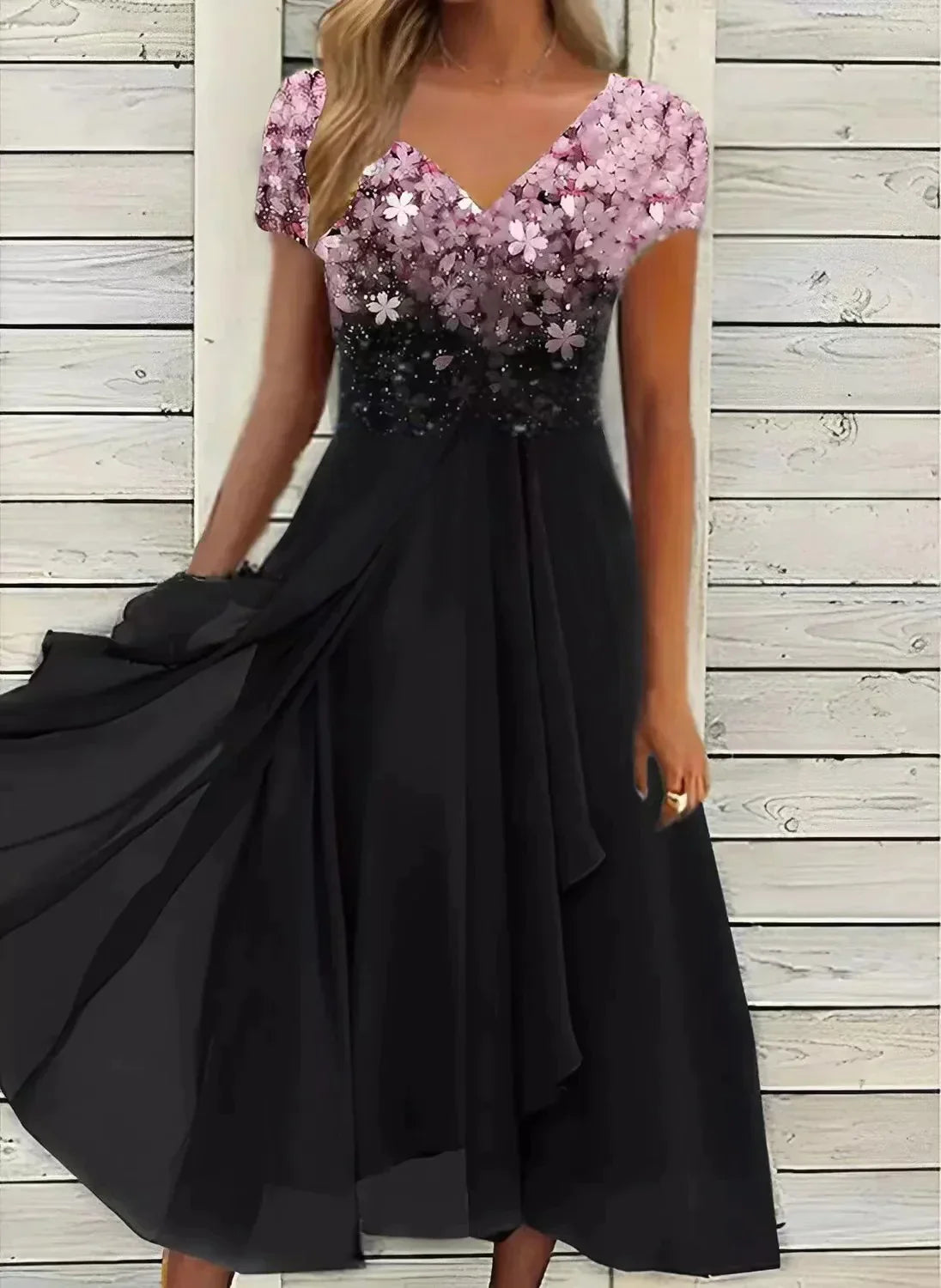 Chic cocktail dress back view