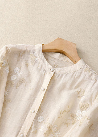 Jessica | Elegant Floral Embroidery Blouse