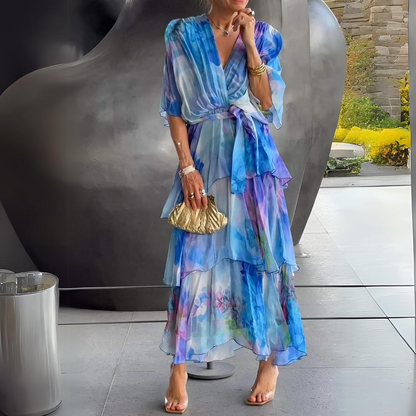 Juliette | V-Neck Tummy Control Midi Cocktail Dress