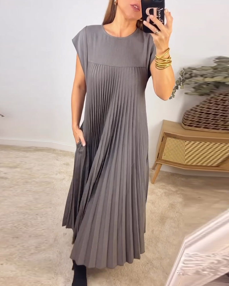 Fern | Flowy Pleated Maxi Cocktail Dress