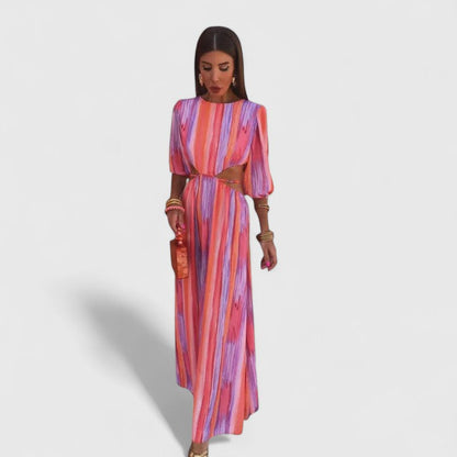 Violetta | Side Cutout Midi Cocktail Dress