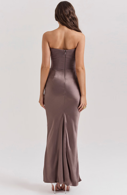 Aurelia | Lace Strapless Wedding Guest Dress