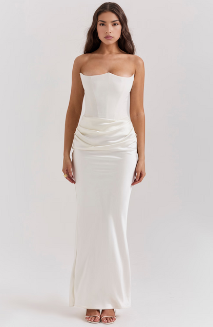 Aurelia | Lace Strapless Wedding Guest Dress