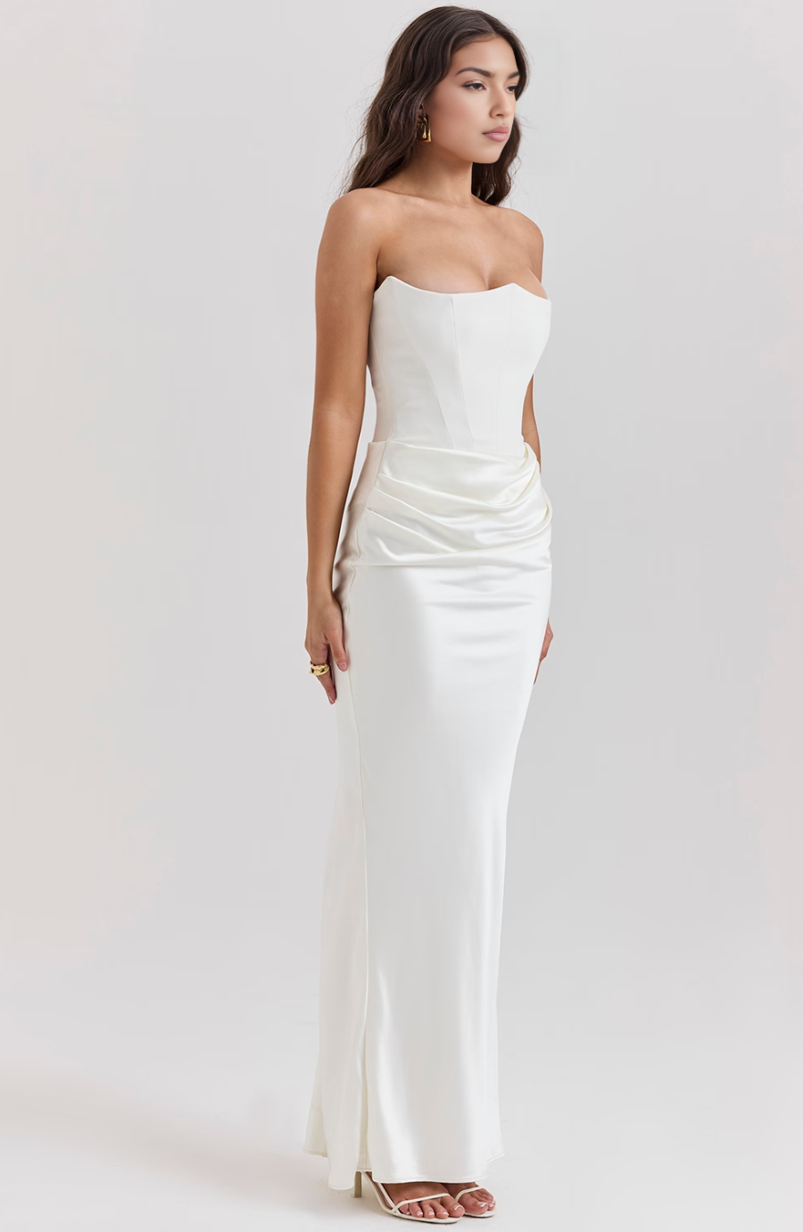 Aurelia | Lace Strapless Wedding Guest Dress