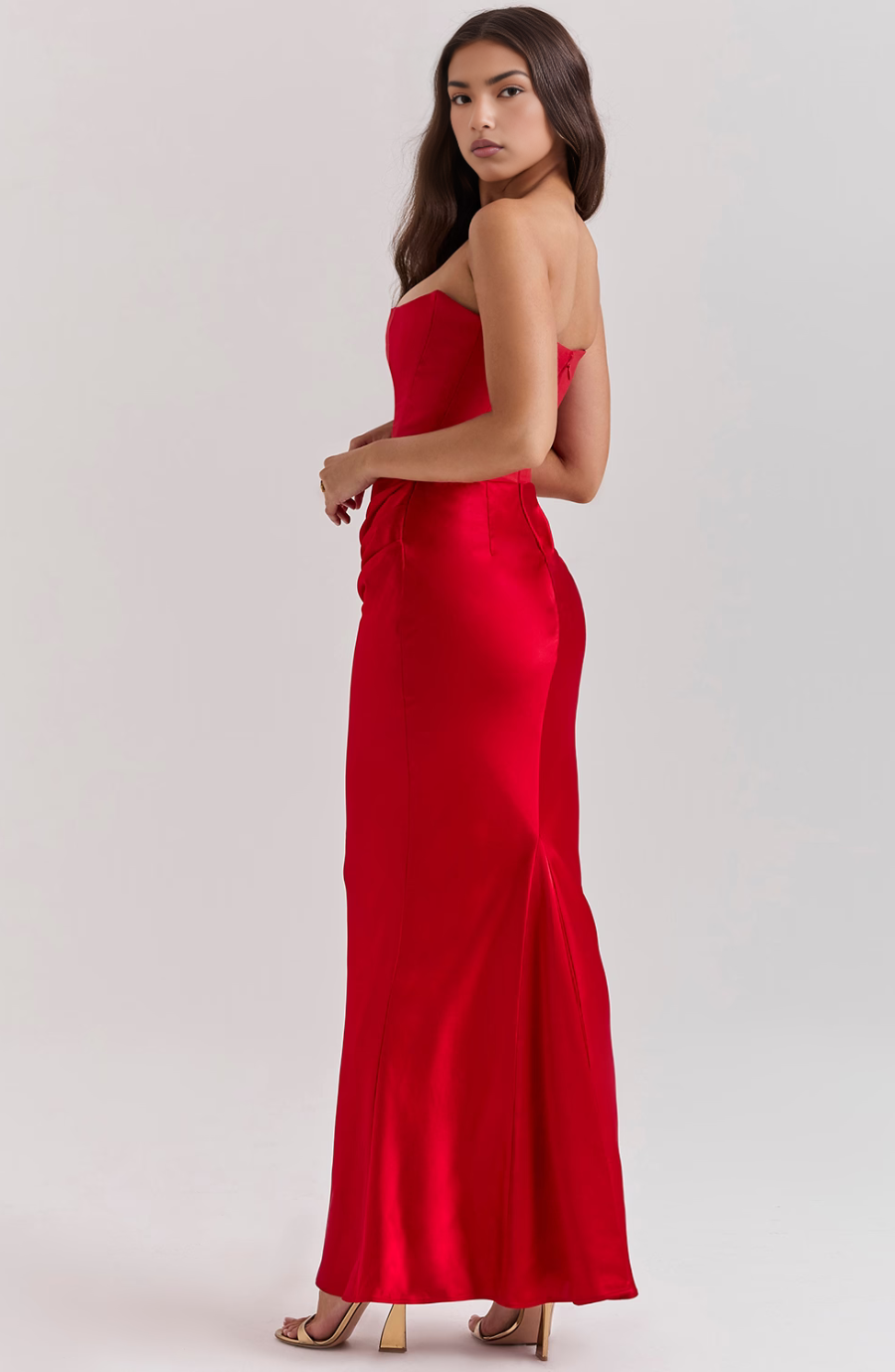 Aurelia | Lace Strapless Wedding Guest Dress