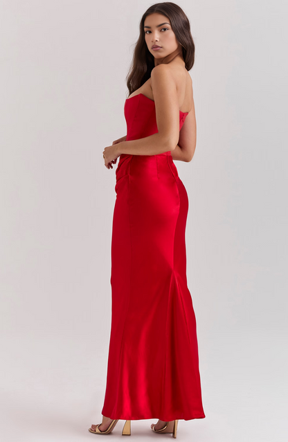 Aurelia | Lace Strapless Wedding Guest Dress