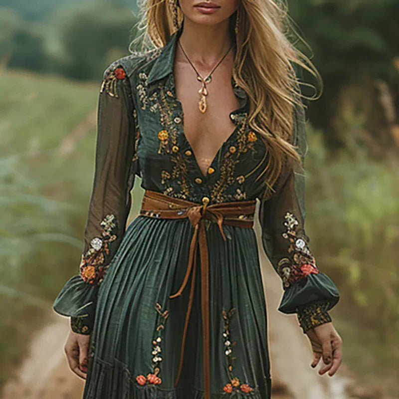Tessana | Bohemian Floral Maxi Dress