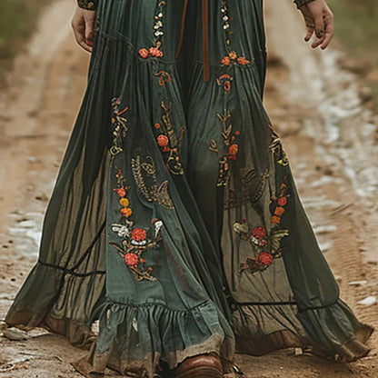 Tessana | Bohemian Floral Maxi Dress