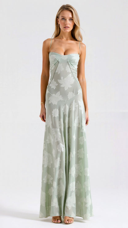 Vivarae | Lace Wedding Guest Maxi Dress