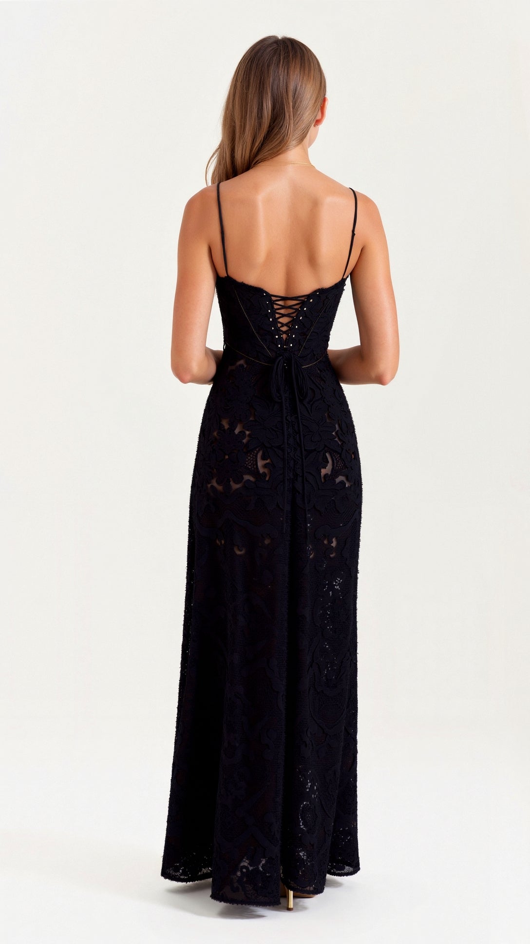 Vivarae | Lace Wedding Guest Maxi Dress