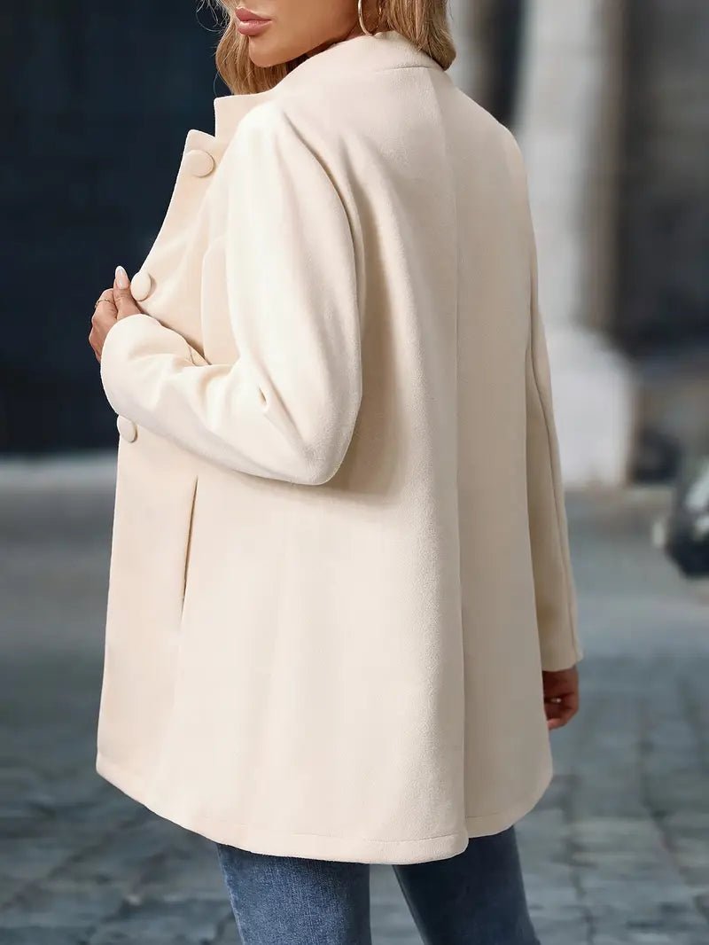 Ysabeau women's stand-collar mid-length coat
