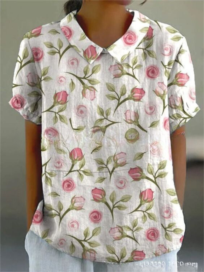 Rebecca | Feminine Floral Print Casual Shirt