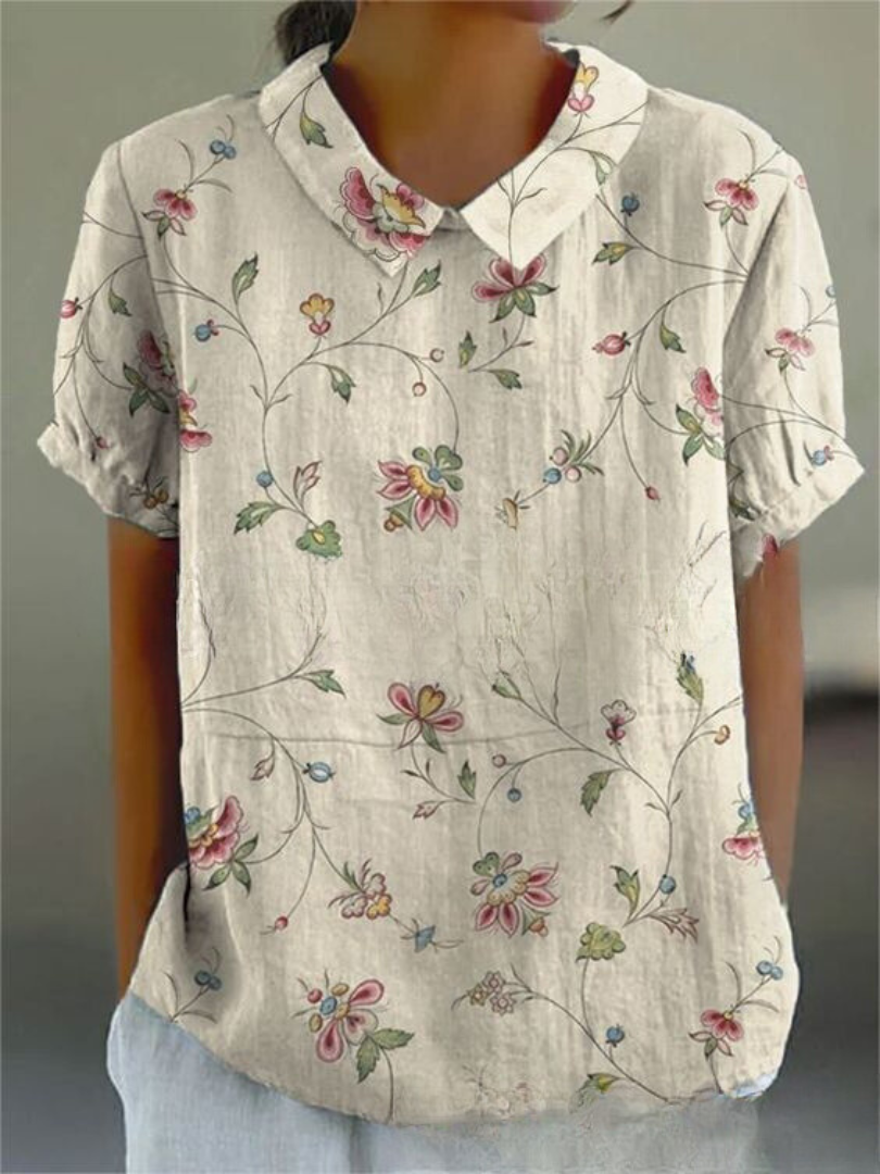 Rebecca | Feminine Floral Print Casual Shirt