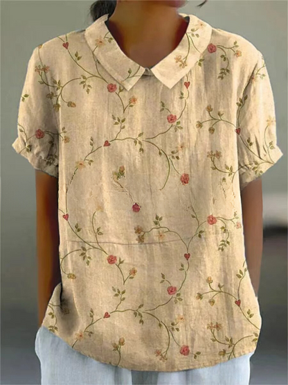 Rebecca | Feminine Floral Print Casual Shirt