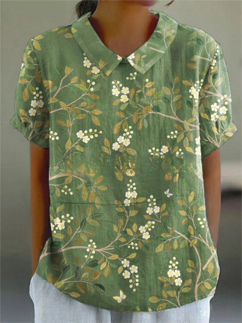 Rebecca | Feminine Floral Print Casual Shirt