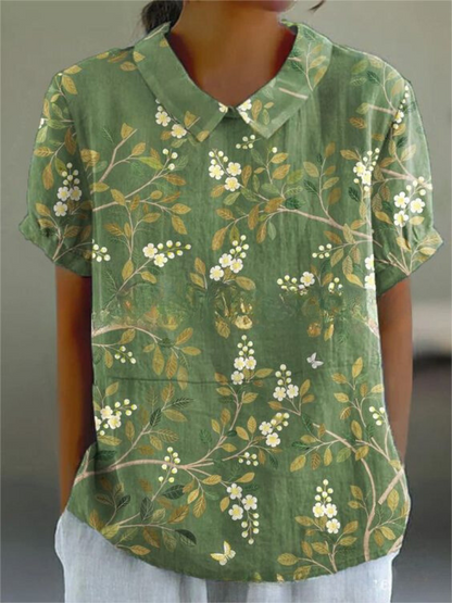 Rebecca | Feminine Floral Print Casual Shirt
