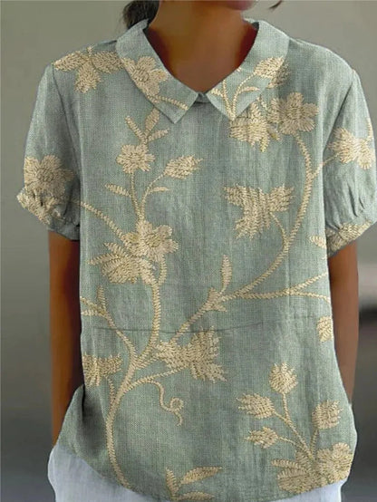 Rebecca | Feminine Floral Print Casual Shirt