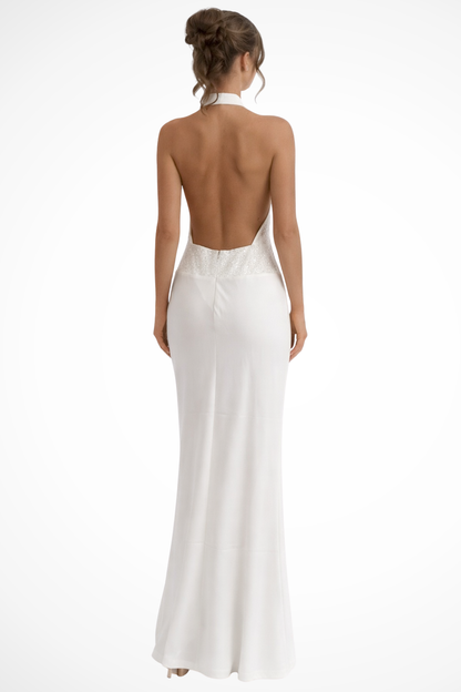 Avelina | Sleeveless Open Back Bodycon Formal Maxi Gown