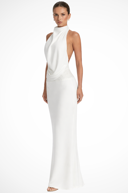 Avelina | Sleeveless Open Back Bodycon Formal Maxi Gown