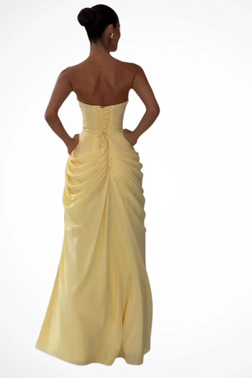 Scarlett | Strapless Slit Maxi Evening Dress