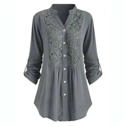 Lace blouse detail view