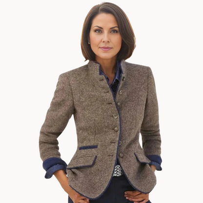 Seraphine tailored blazer with contrast trim