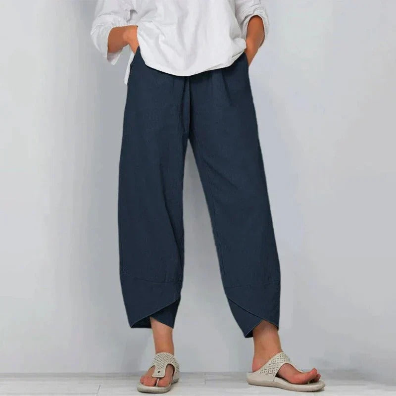 Kaitlyn | Casual Tapered Flowy Summer Pants