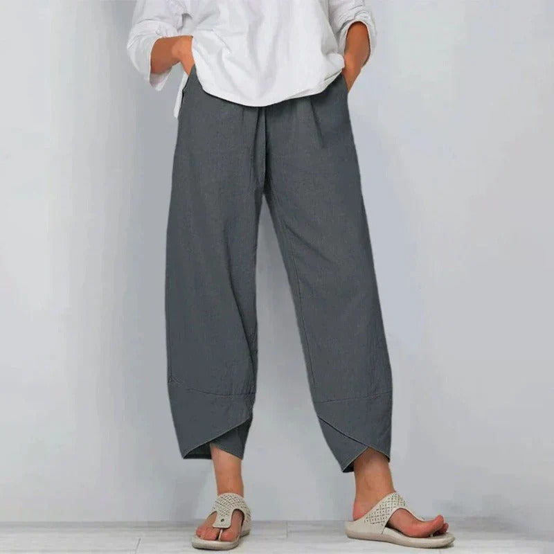 Kaitlyn | Casual Tapered Flowy Summer Pants