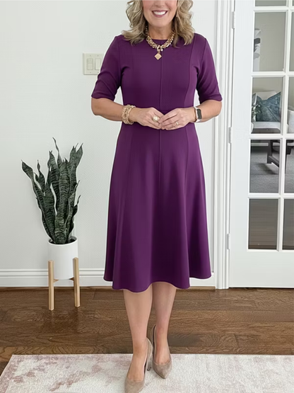 Jonquil women's flowing half-sleeve floral midi dress