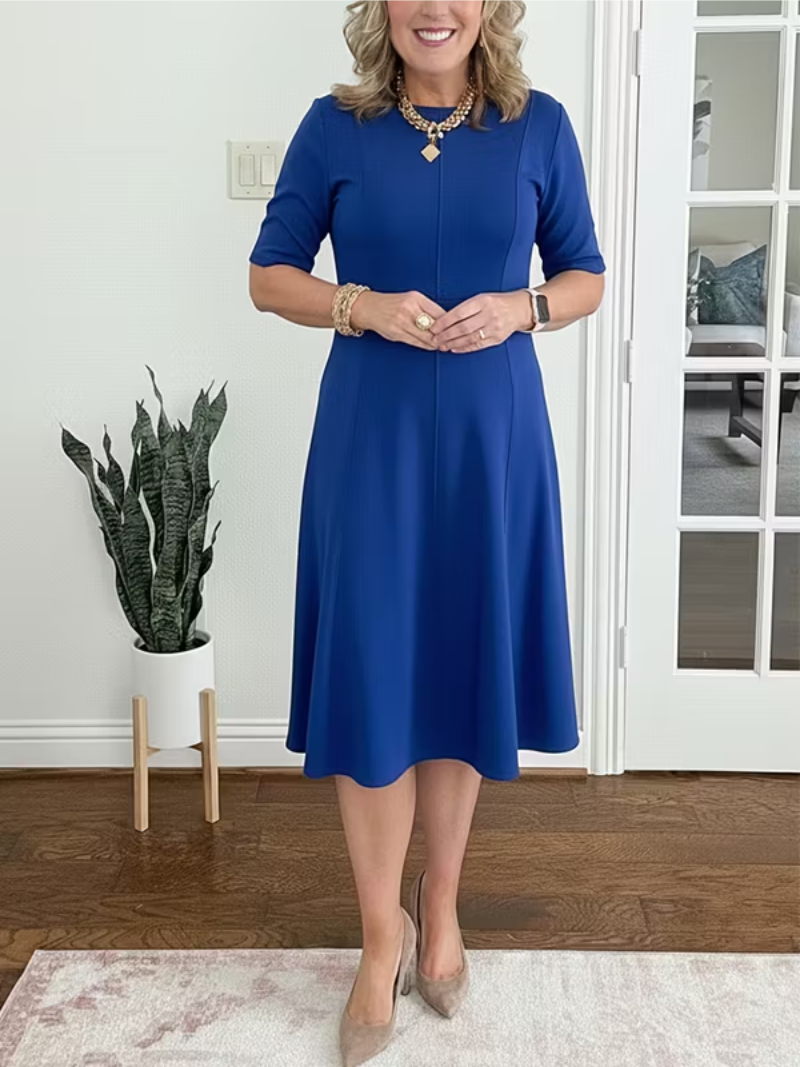 Jonquil women's flowing half-sleeve floral midi dress