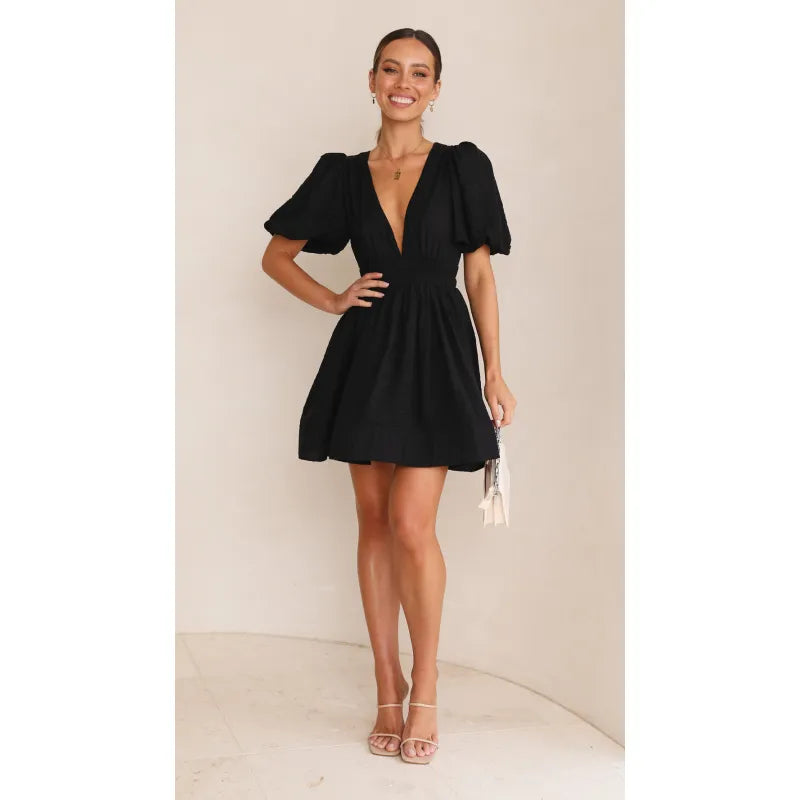 Anastasia lightweight mini dress styled view