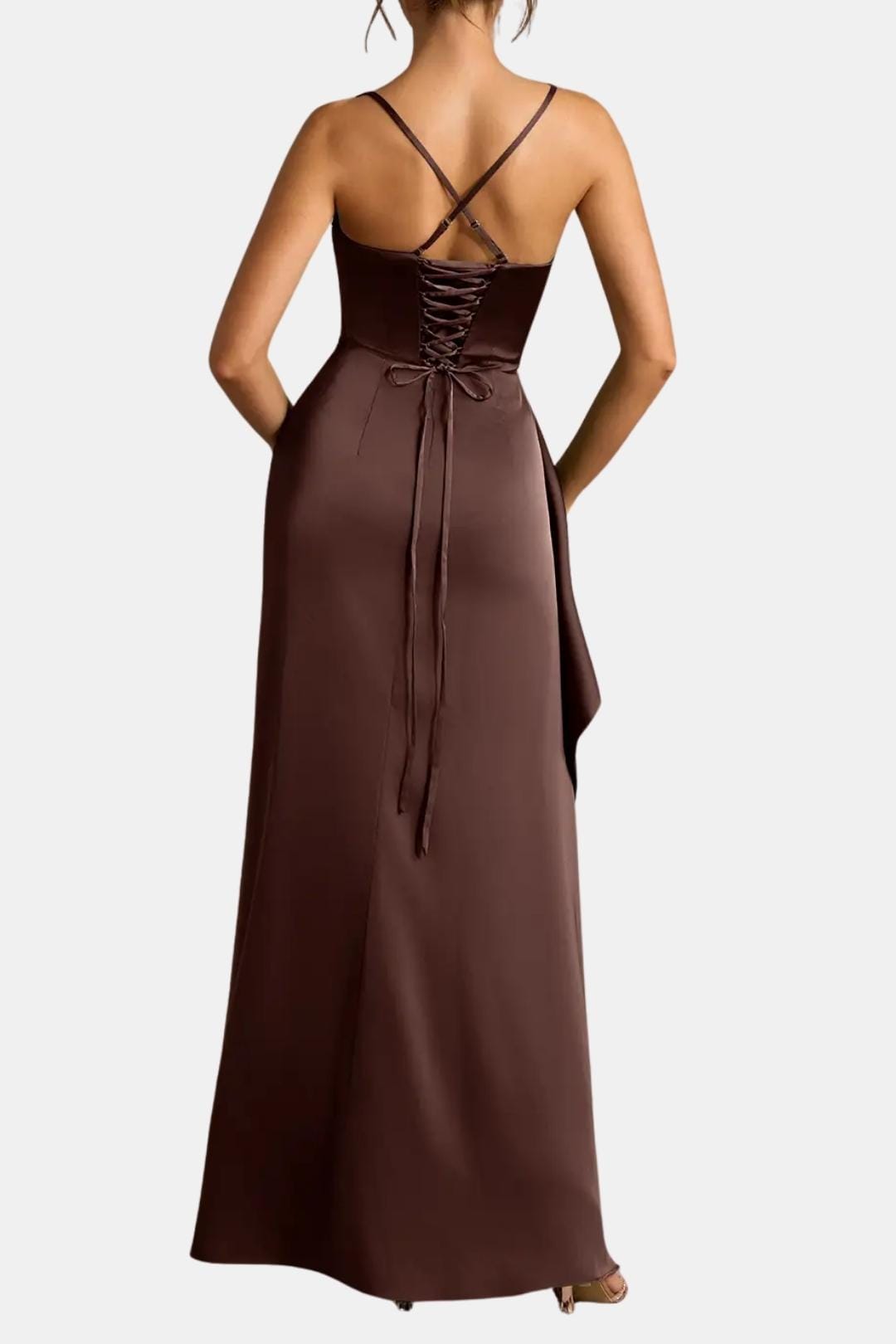 Avelissea | Elegant Slip Maxi Dress Draped