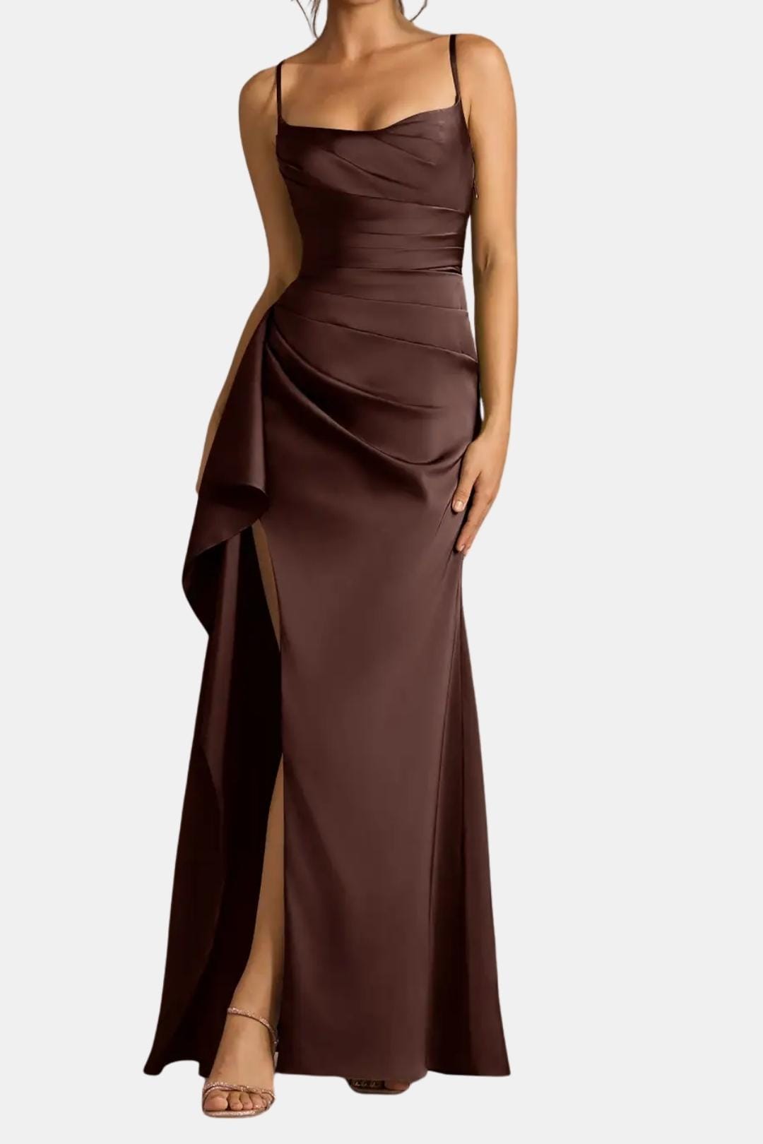 Avelissea | Elegant Slip Maxi Dress Draped