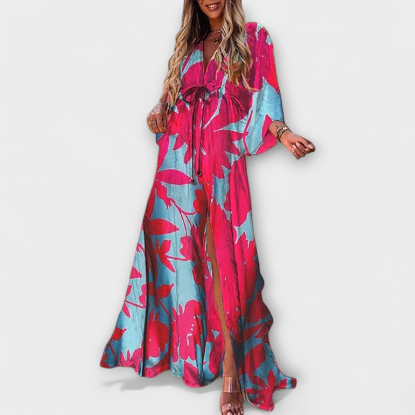 Midi dress in blue colourway