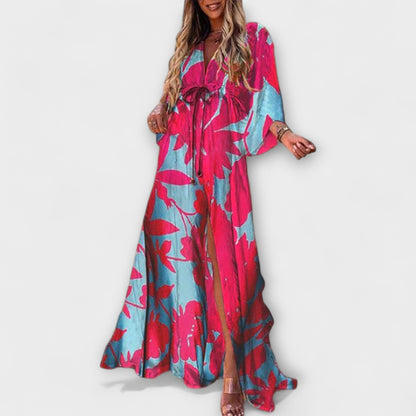 Midi dress in blue colourway