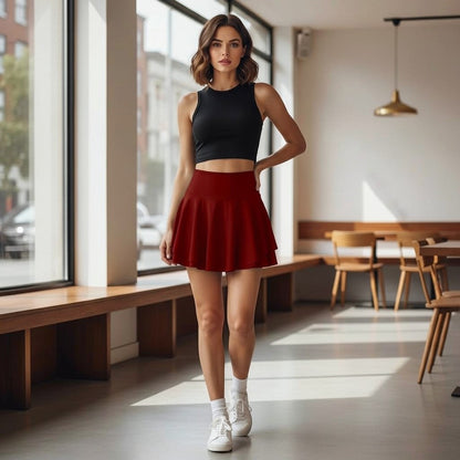 Brianna | Pleated Tennis Skirt With Shorts