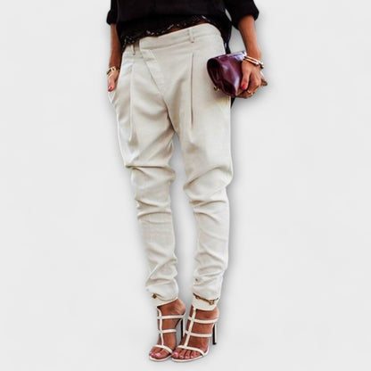 Vionnet women's elastic-waist tailored trousers
