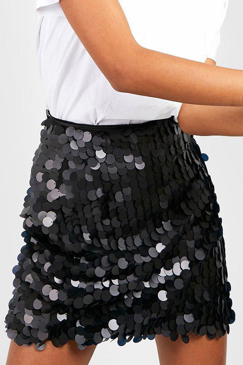 Brooke | Sequin Midi Skirt Glitter Skirt