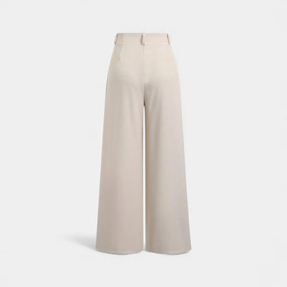 Frances | Jacquard Pleated Wide-Leg Trousers