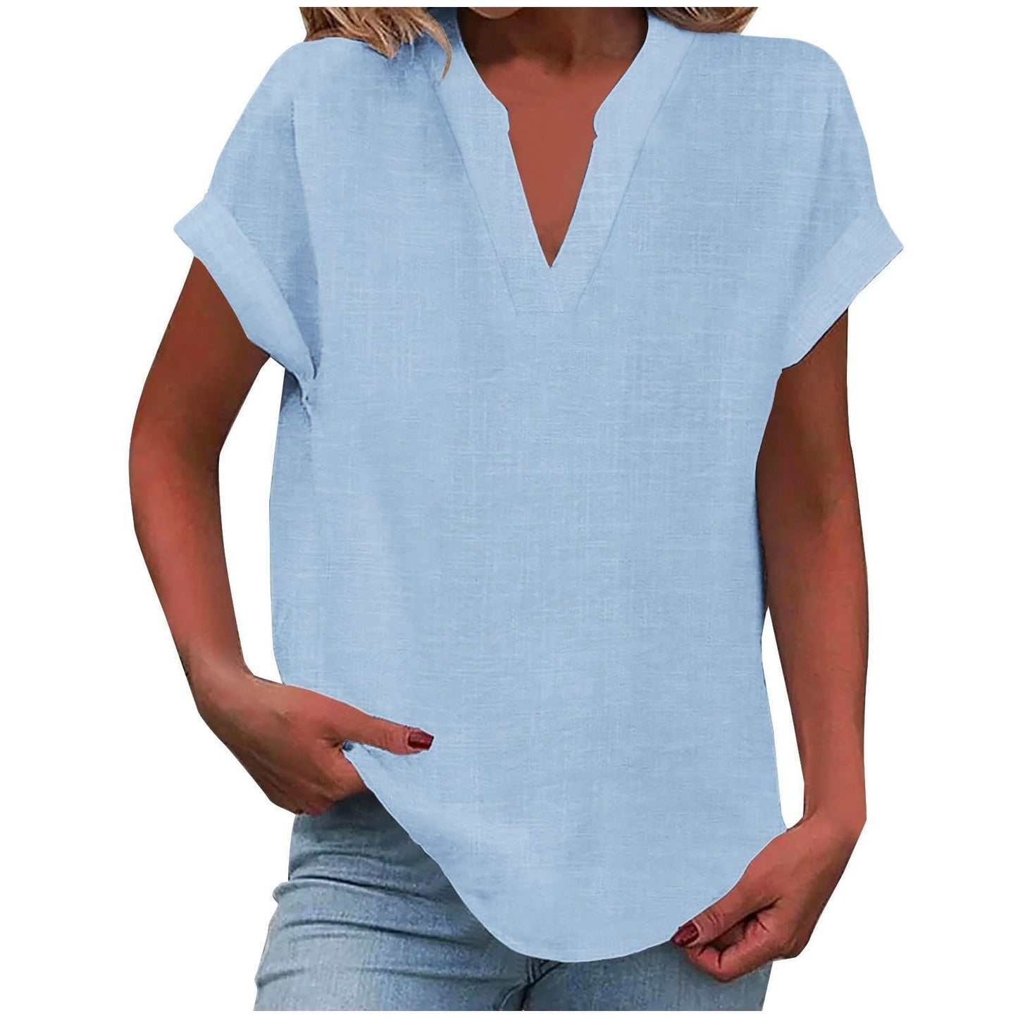 Rachel | Relaxed Notch Neck Blouse